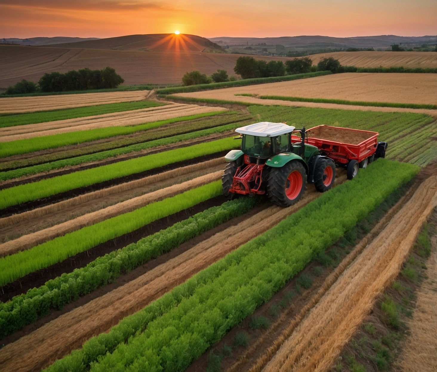 Equipo agrícola utilizando tecnología